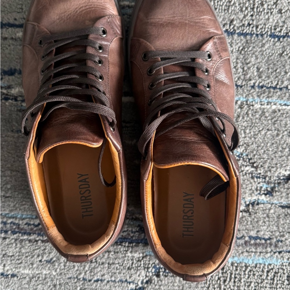 Thursday Men's Brown Leather Shoes